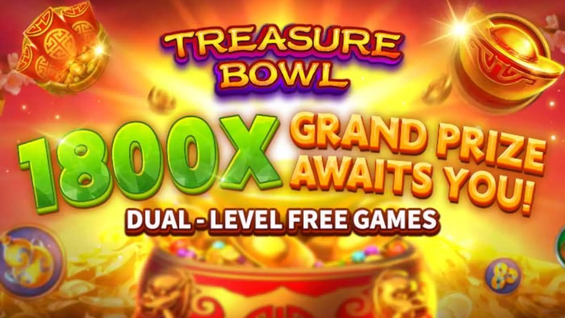 Multiplicadores Treasure Bowl aa888 - 7777x Máximo com Tigela Dourada
